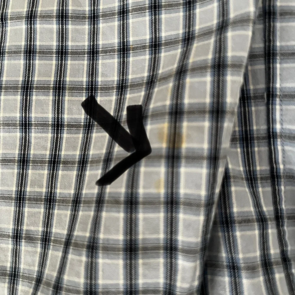 $15 SALE Ralph Lauren Blake Cotton Designer‎ Shirt Men XL Blue Check Long Sleeve